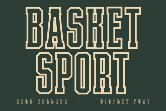 Basket Sport Outline: A Designer’s Take on Athletic Typography