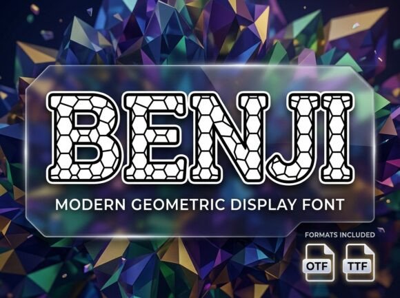 Benji: A Creative Display Font for Bold Projects