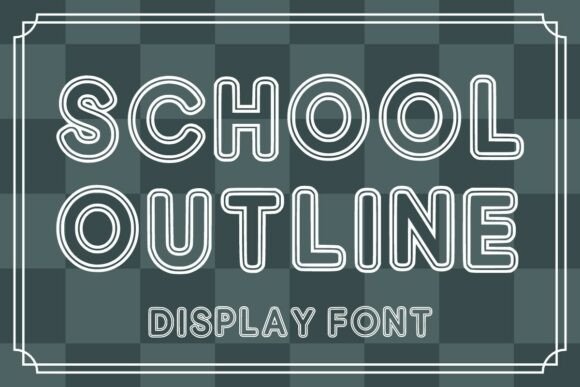 Bring Cheerful Charm to Your Projects with Schooloutline Regular