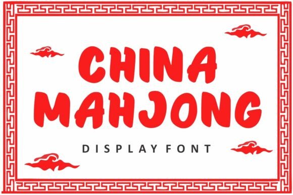China Mahjong: A Bold Display Font with Cultural Depth