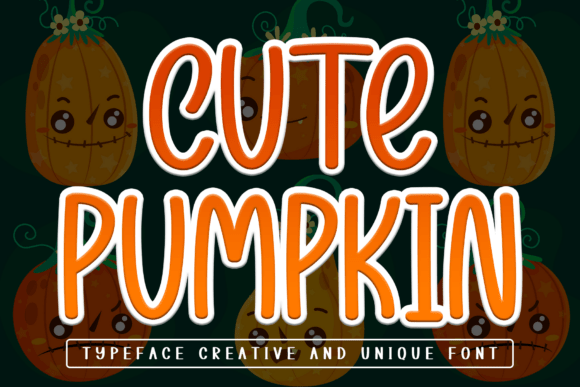 Cute Pumpkin: A Playful Display Font for Halloween Projects