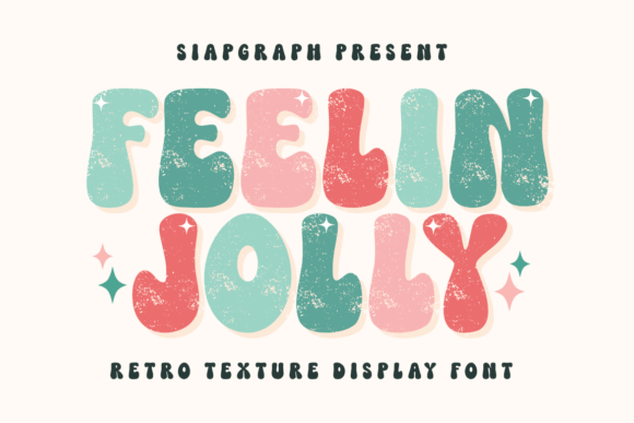 Feelin Jolly: The Groovy Display Font for Festive Projects