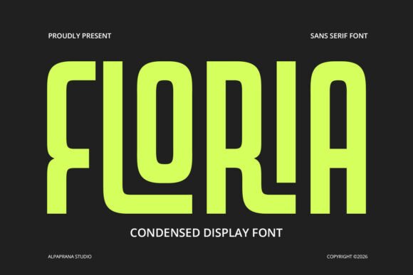 Floria: A Modern Display Font for Bold Branding