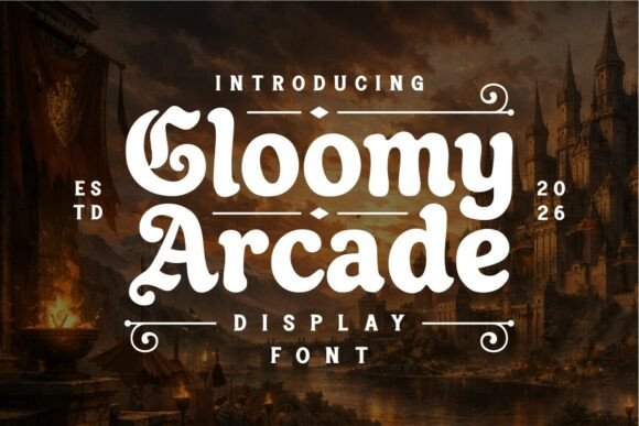 Gloomy Arcade: Your Font for Dark Fantasy & Retro Vibes