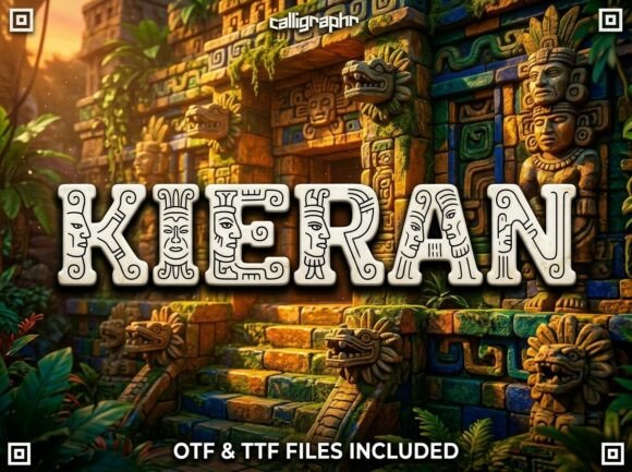 Kieran: A Stone-Carved Typeface for Epic Branding