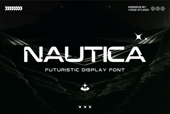 Nautica: A Futuristic Display Font for Modern Design