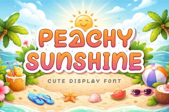 Peachy Sunshine: A Font That Brings Warmth to Every Project