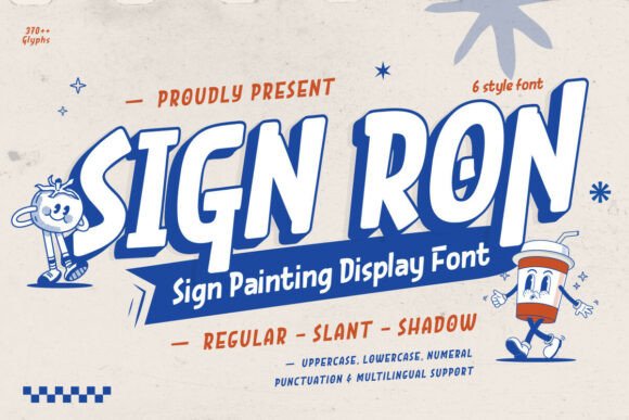 Sign Ron: The Display Font with Authentic Vintage Craftsmanship