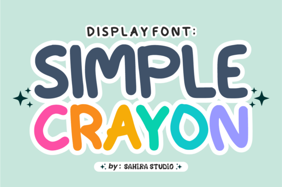 Simple Crayon: A Friendly Handwritten Display Font