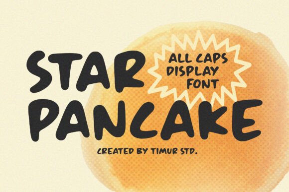 Star Pancake: The Playful Retro Display Font