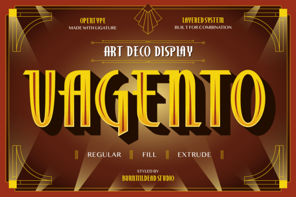 Step Into the Golden Age with the Vagento Art Deco Font